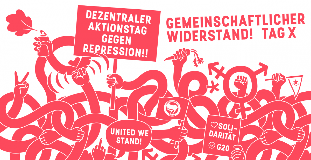 You are currently viewing Die Rondenbarg-Massenprozesse beginnen – Tag X ist der 28. November 2020! (Kampagne „Gemeinschaftlicher Widerstand“)